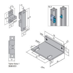 Magnet Catch - 14 - 40 Door / 40 Frame Set