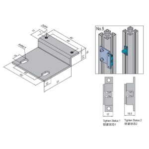 Magnet Catch - 14 - 40 Door / 45 Frame Set