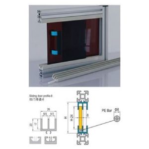 Sliding Door Profile 8 - 3m Bar