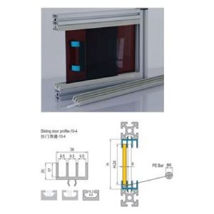 Sliding Door Profile 10 - 3m Bar Set Incl. PE Bar