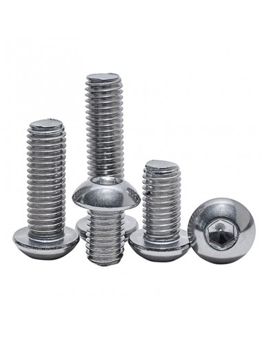 Zinc Plated Button Head Screw 8x12