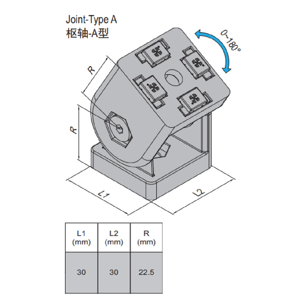 Joint - Type A - 3030 - RH