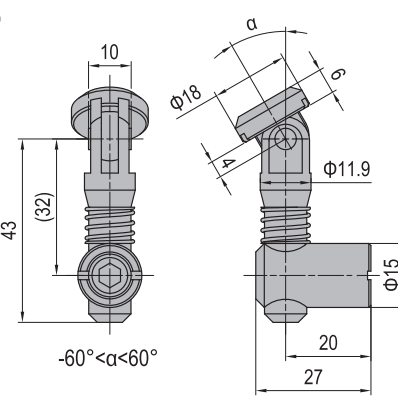 Anchor Connector PG40 Oblique