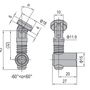 Anchor Connector PG40 Oblique