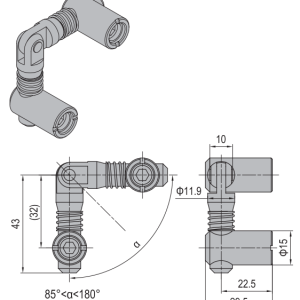 Anchor Connector PG45 Miter