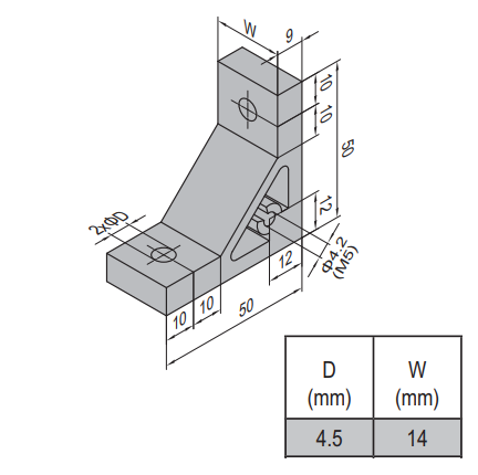 AP Bracket 50x50 PG20-20