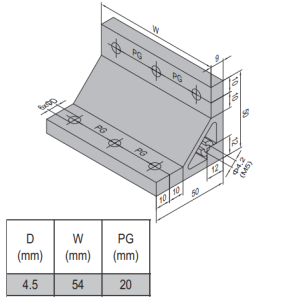 AP Bracket 50x50 PG20-60