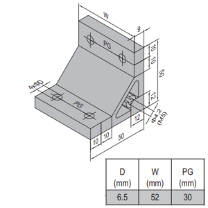 AP Bracket 50x50 PG30-60