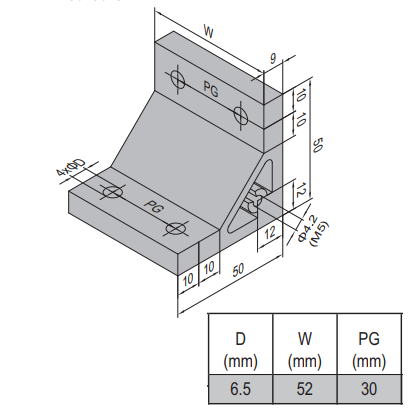 AP Bracket 50x50 PG30-60