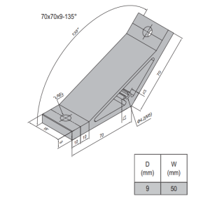 AP Bracket 70x70 PG45-60