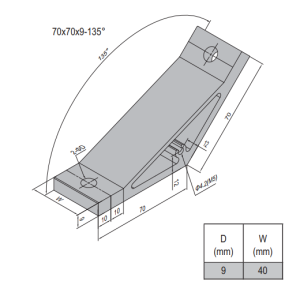 AP Bracket 70x70 PG50-50
