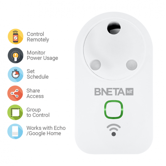 BNETA IoT Smart WiFi Plug SA 2 & 3 Pin - Image 4