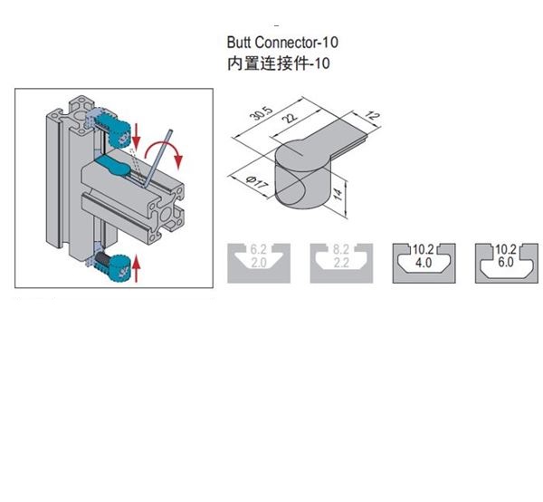 Butt Connector - 10 - PG40 Set A