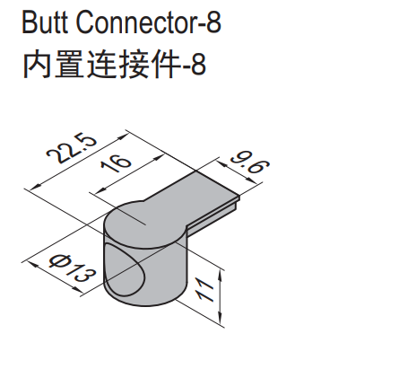 Butt Connector - 8 - PG30