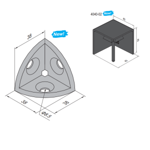 Cubic Connector 4040-2