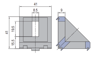 Die Cast Bracket PG45 45x45 Set K