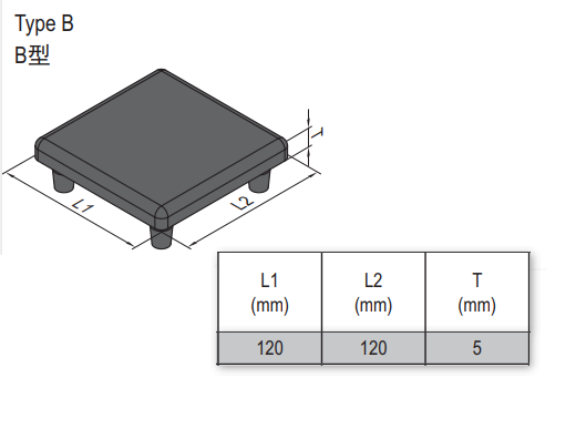 End Cap PG40 - 120x120