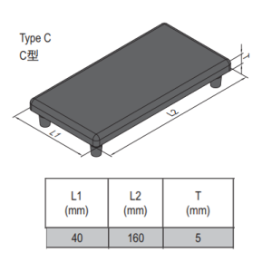 End Cap PG40 - 40x160
