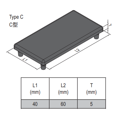 End Cap PG40 - 40x60