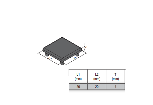 End Cap PG20 - 20x20