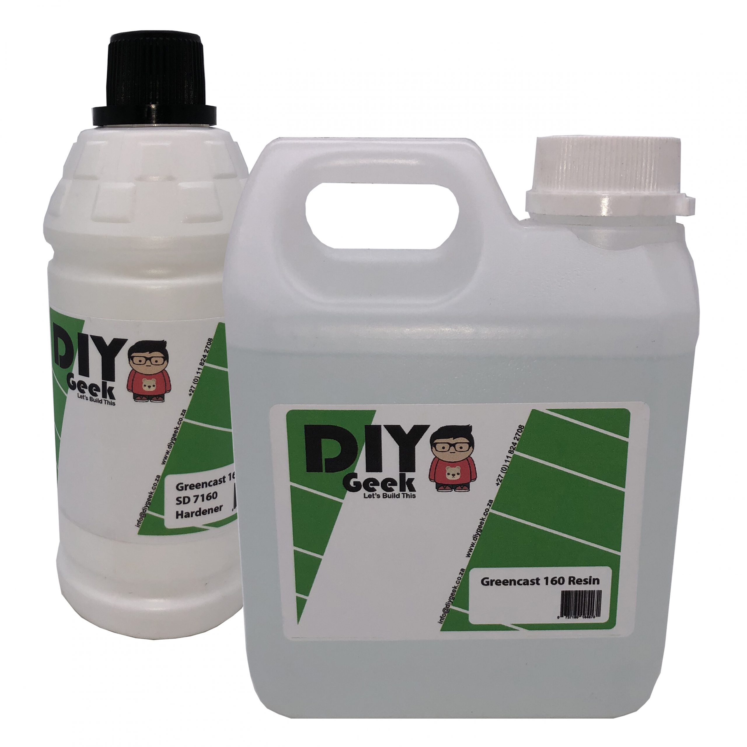Greencast 160 Epoxy Resin + SD7160 Slow Hardener - UV Stable Clear