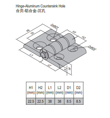 Hinge PG45/45