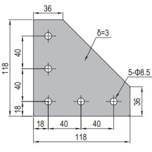 Joining Plate - PG40-4040-04 Set X