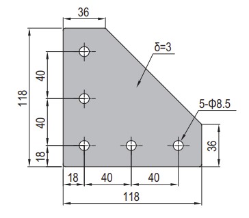 Joining Plate - PG40-4040-04 Set X