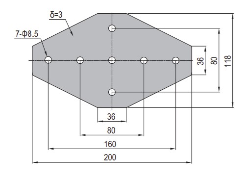 Joining Plate - PG40-4040-06 Set X
