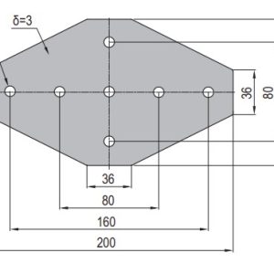 Joining Plate - PG40-4040-06