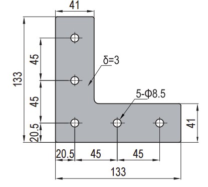 Joining Plate - PG40-4545-03 Set I