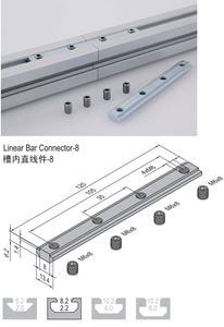 Linear Bar Connector 8 - PG30 Set