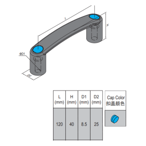 PA Handle For Slot 10 - Blue Cap