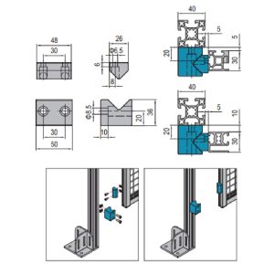 Guide Block For Sliding Door PG30