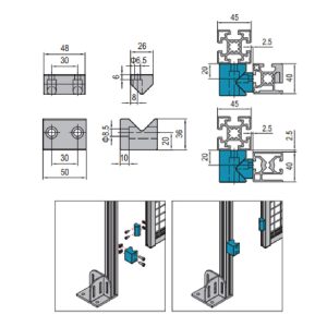 Guide Block For Sliding Door PG40