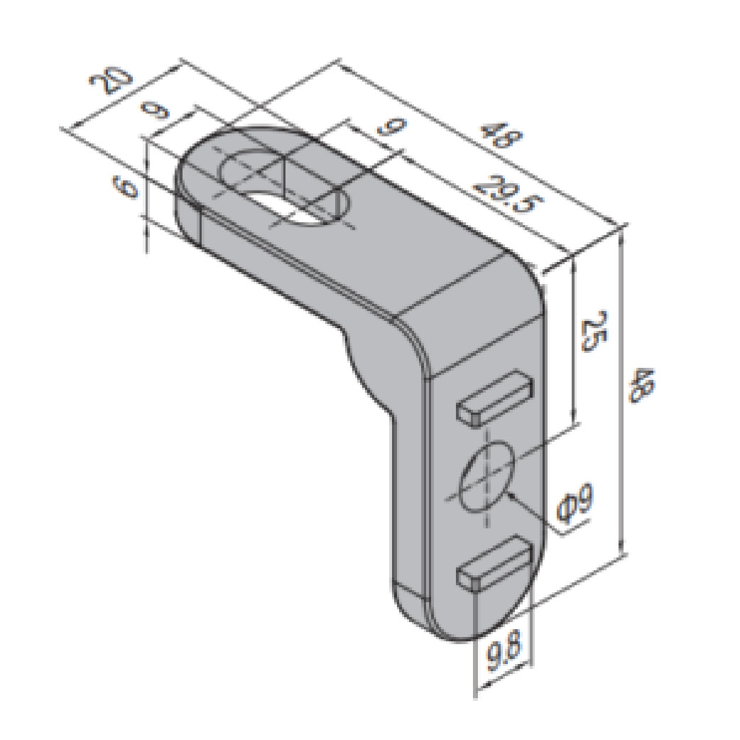 Connecting Element For Protective Grille Unit