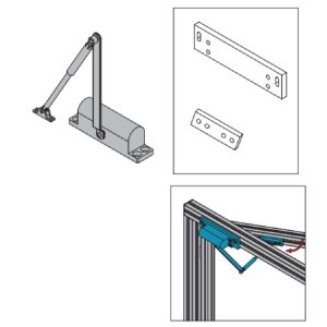 Door Shutter For Protective Grille Unit