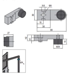 Buffer Block For Swing Door PG30