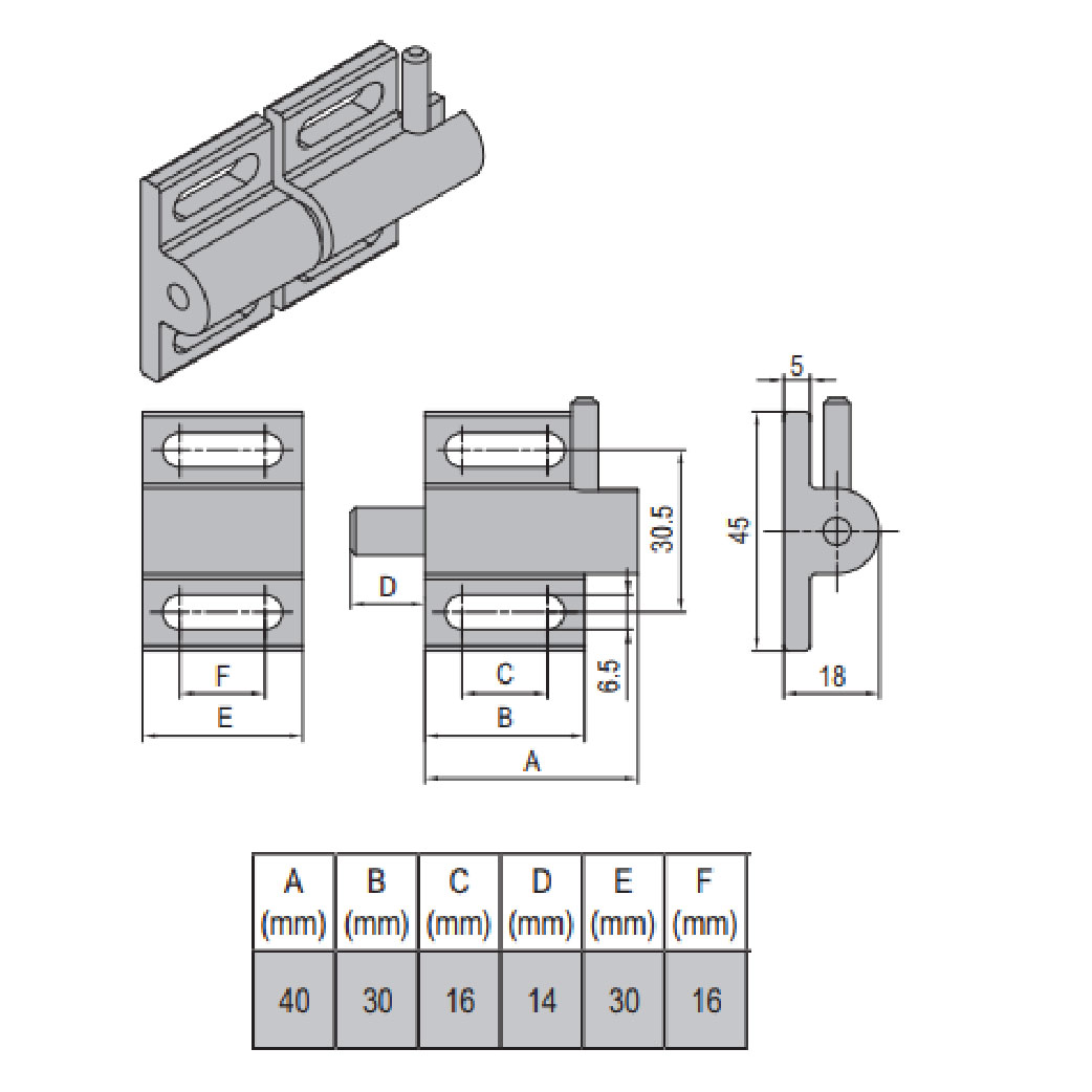 Door Latch PG30 Set