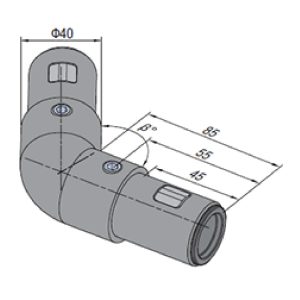 135 Degree Tube Connector