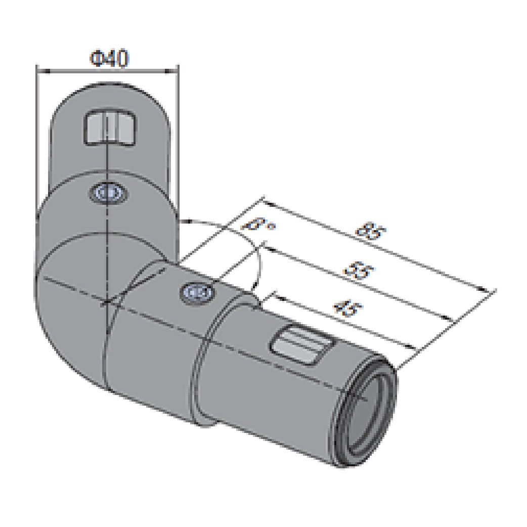 135 Degree Tube Connector
