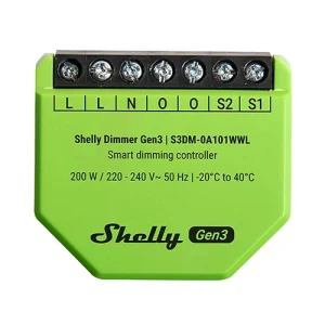 Shelly Dimmer Gen3 Smart Dimming Controller For Dimmable Lights And Drivers