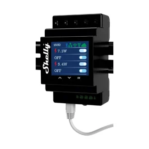 Shelly Pro 4PM DIN-Rail Mountable Wi-Fi Relay For 4 Channels of 16A Each 40A In Total