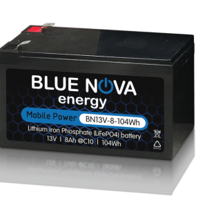 Blue Nova 8Ah 13VDC LiFePO4 Battery - BN13V-8-104Wh
