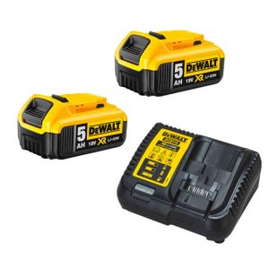 DEWALT 2 x 18V 5Ah XR Batteries and Charger Kit | DCB115P2