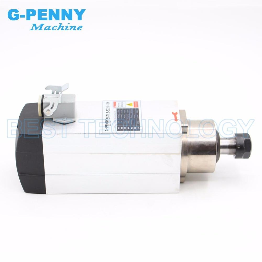 1.5kW Air Cooled CNC Spindle Motor for CNC Router 220V/380V + 2.2kW Inverter - Image 2