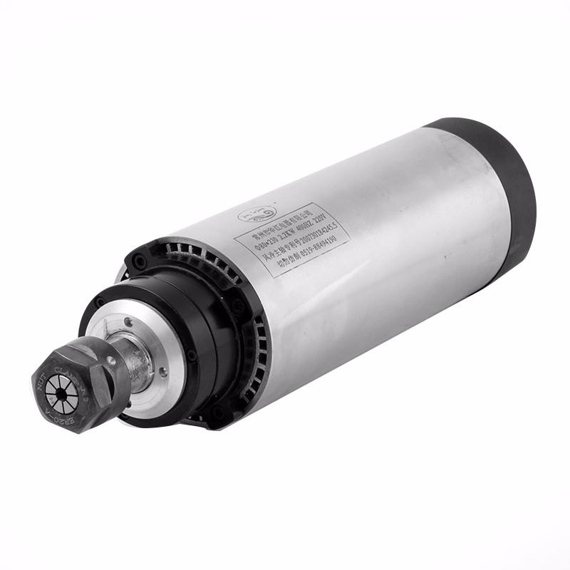 2.2 kw Air Cooled Spindle Motor + VFD + 80mm Clamp + ER20 Collet Set - DIY-Geek