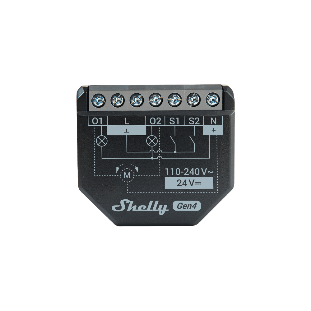Shelly 2PM Gen4 Two-Channel Smart Switch With Power Metering And Multiprotocol Support