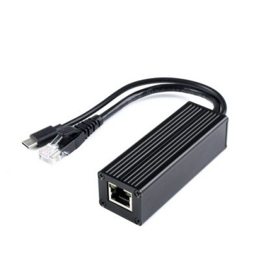 Industrial Gigabit PoE Splitter Metal Case protection 5V 5A Type-C Out