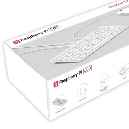 Raspberry Pi 500 EU Desktop Kit with US Keyboard